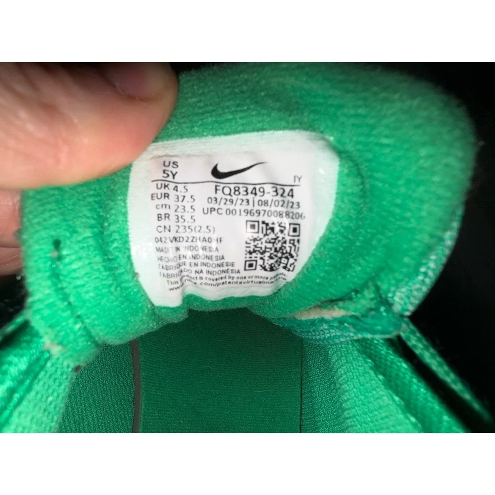 Nike Air Max Penny 1 FQ8349-324 Boys Size 5Y Basketball Stadium Green Sneakers